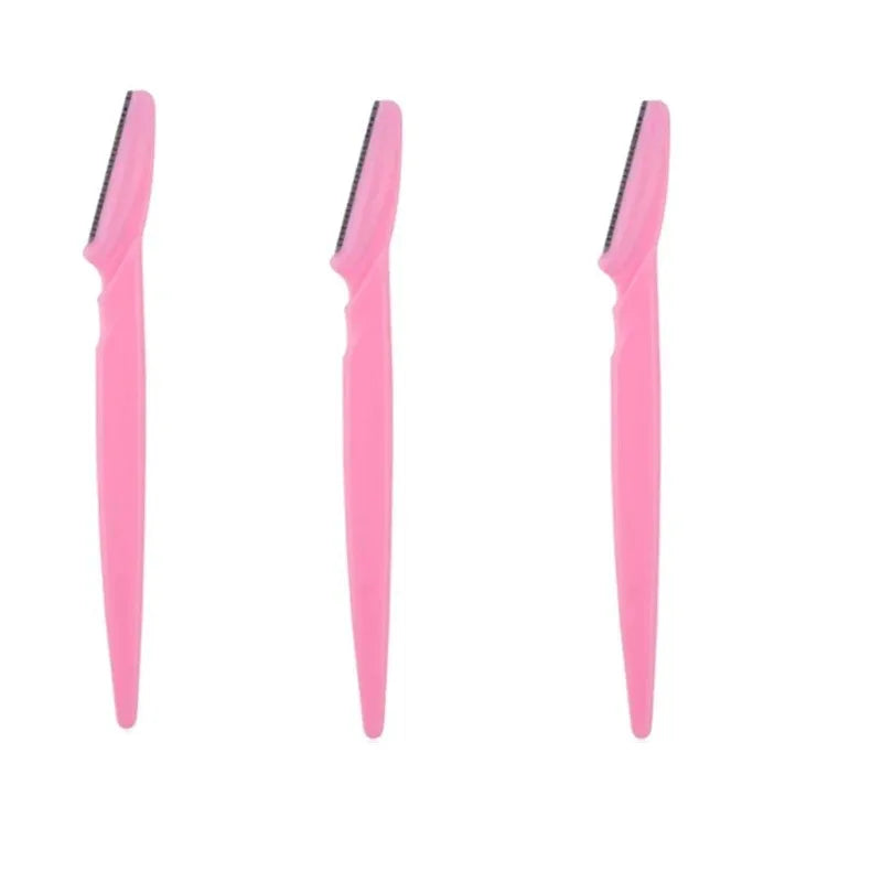 12 Pcs Mix Color Eyebrow Razor Women Face And Body Safe Trimmer Hair Shaver Eye Brow Remover With Cover Small Makeup Tools Set