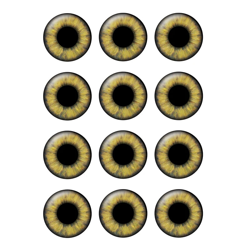 12pairs/bag 14mm Eyes Chips Suitable for Blythe Doll Super Thin Pupil Glass Cabochons DIY Accessories Bulk Items Wholesale H214