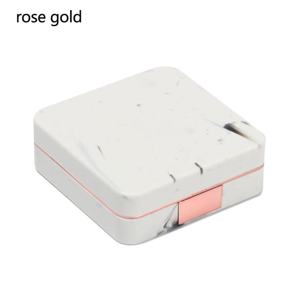 1PC contact lens case square travel portable solid color lens cover container holder storage soaking box fashion accessories