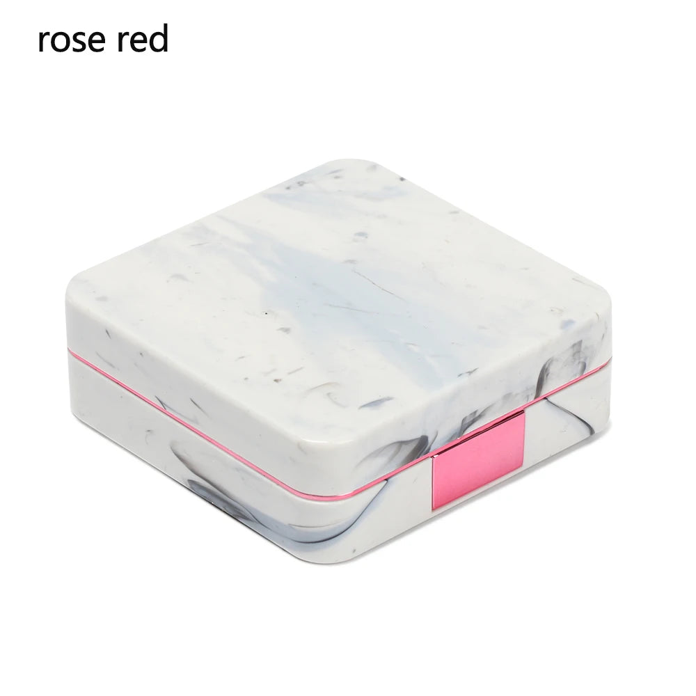 1PC contact lens case square travel portable solid color lens cover container holder storage soaking box fashion accessories