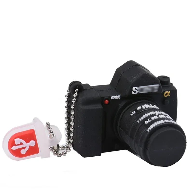 USB Flash Drive 64GB Photography Pen Drive 32GB Pen Drive Mini Black Camera Memory Stick Lovely U Disk 16GB 8GB with DSLR Logo