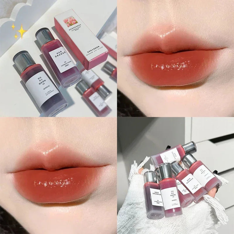 Watery Light Clear Lip Glaze Lasting Hydration Lip Gloss Glassy Mirror Lipgloss Silky Moisturizing Non Fading Liquid Lipstick