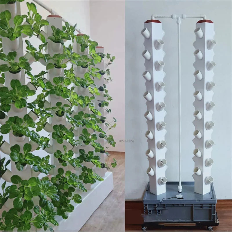 Indoor Vertical Hydroponic Tower Gardening Equipment Vegetable Planters Soilless Cultivation Equipment Hydroponic Growing System