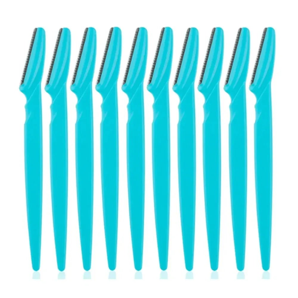 12 Pcs Mix Color Eyebrow Razor Women Face And Body Safe Trimmer Hair Shaver Eye Brow Remover With Cover Small Makeup Tools Set