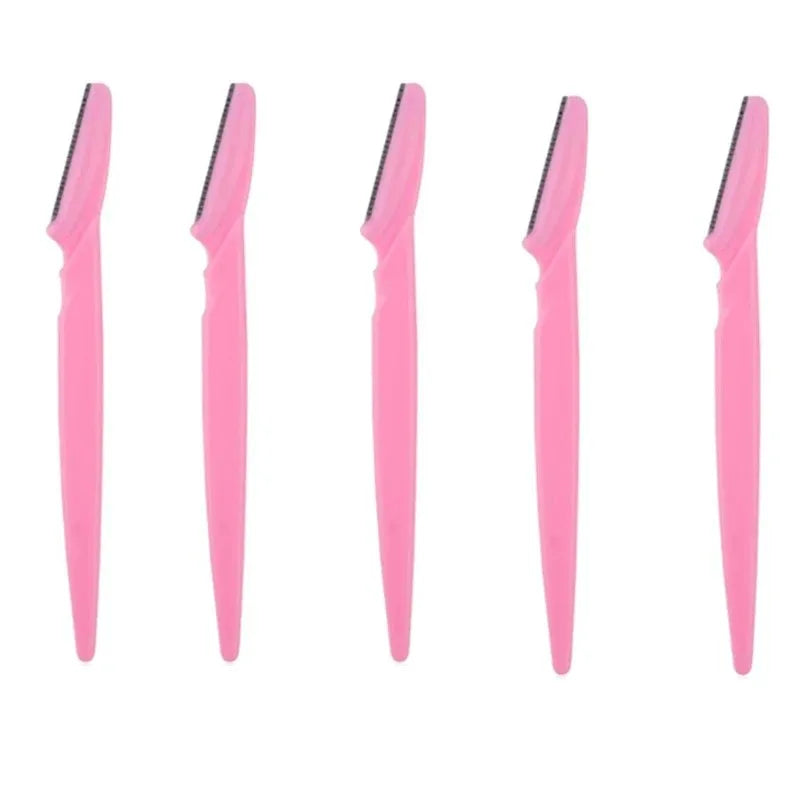 12 Pcs Mix Color Eyebrow Razor Women Face And Body Safe Trimmer Hair Shaver Eye Brow Remover With Cover Small Makeup Tools Set