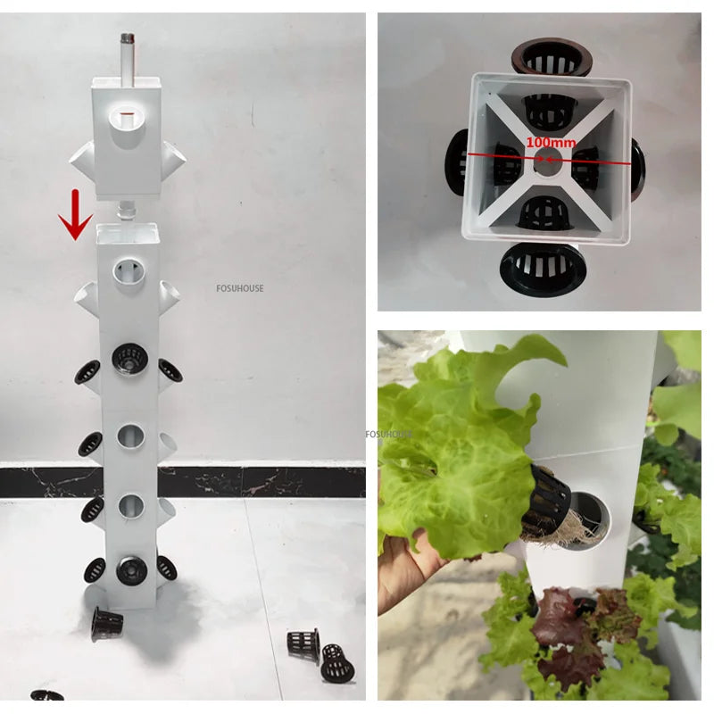 Indoor Vertical Hydroponic Tower Gardening Equipment Vegetable Planters Soilless Cultivation Equipment Hydroponic Growing System